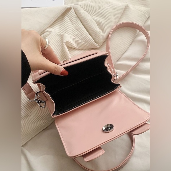 Mini Buckle Decor Flap Square Bag Without Bag Charm NWT - Picture 5 of 11